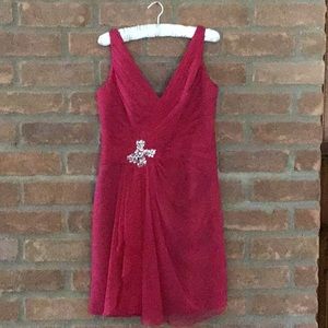 Bright fushia cocktail dress